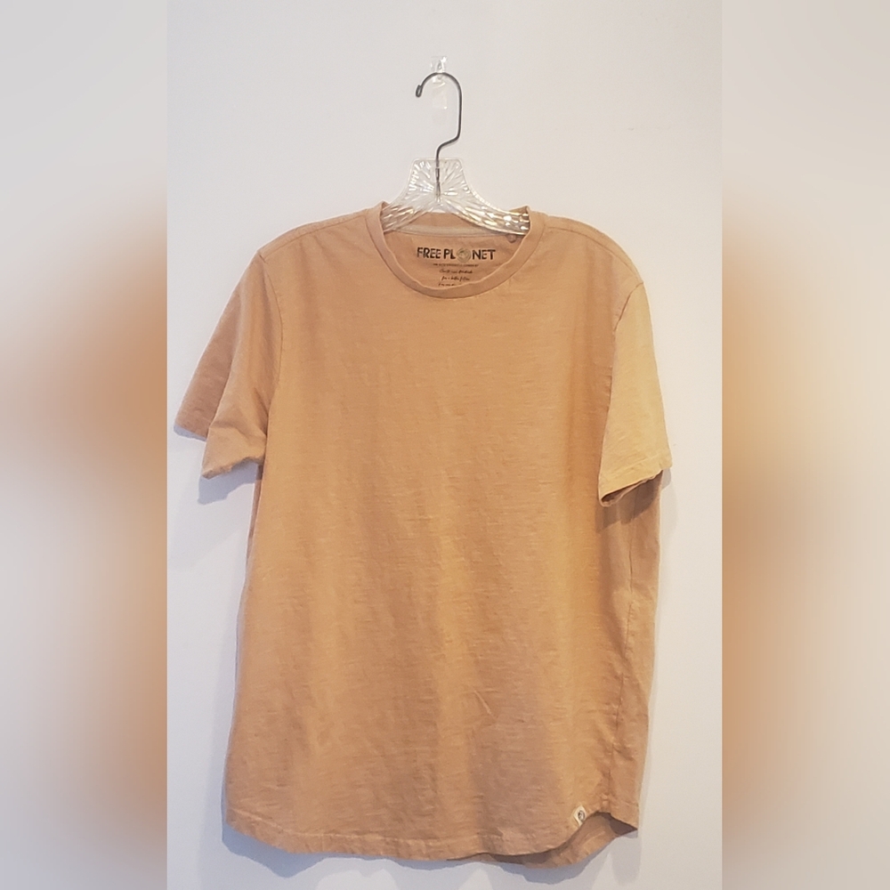 Free Planet Men's Tan T-Shirt
